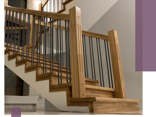 Реставрация деревянных и металлических лестниц в Стрежевом