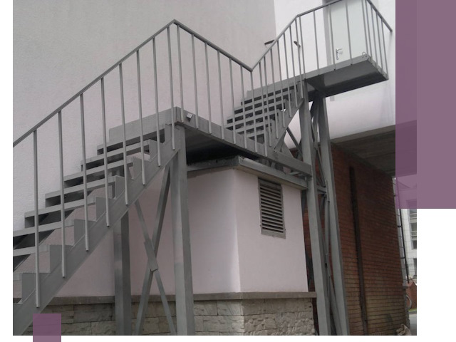 Монтаж пожарных лестниц под ключ в Стрежевом с гарантией качества