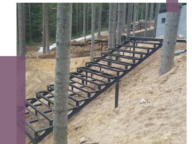 Монтаж металлических лестниц в Стрежевом от 13508 руб. 