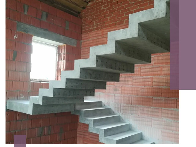 Бетонные лестницы под ключ в Стрежевом: монтаж, демонтаж, ремонт