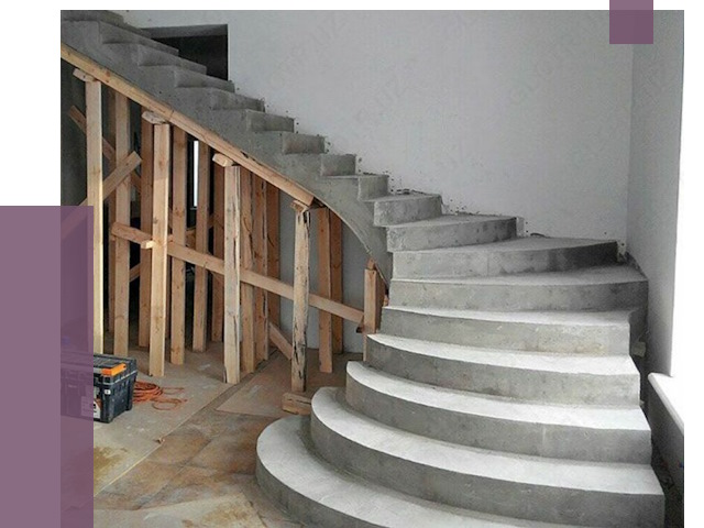 Изготовление бетонных лестниц под ключ в Стрежевом от 19880 руб. | ПРОЛЁТ-Стж