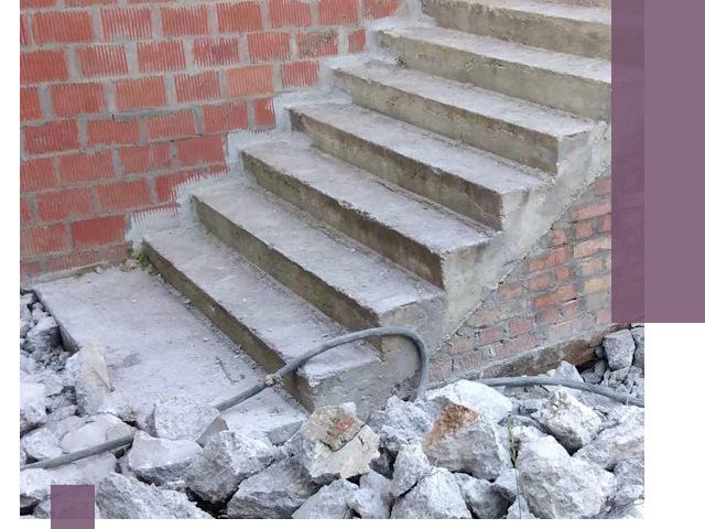 Демонтаж бетонных лестниц в Стрежевом: быстро и безопасно