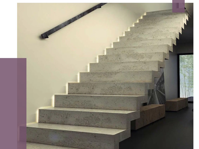 Облицовка бетонных лестниц в Стрежевом от 4588 руб/м2