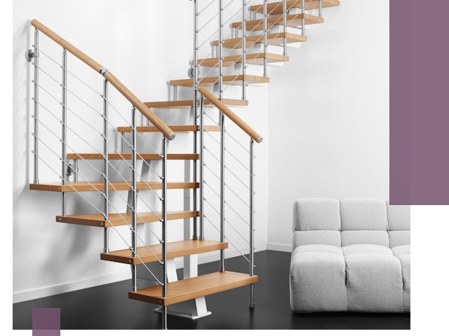 Модульные лестницы под ключ в Стрежевом — монтаж и изготовление