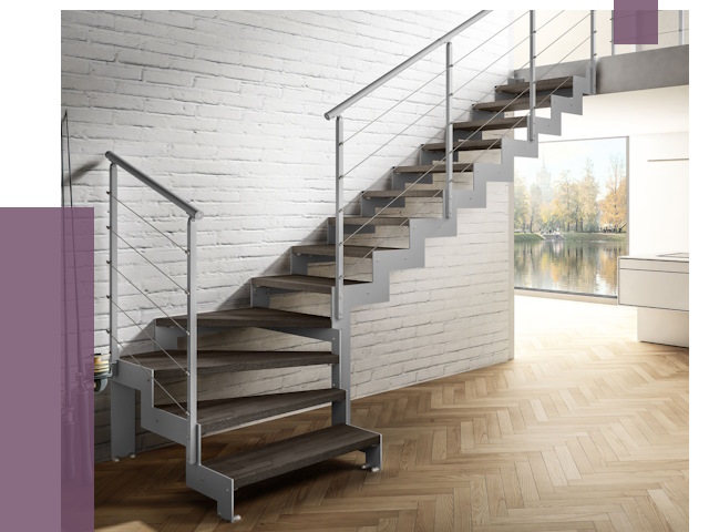 Г-образные лестницы под ключ в Стрежевом от 36957 руб. | ПРОЛЁТ-Стж
