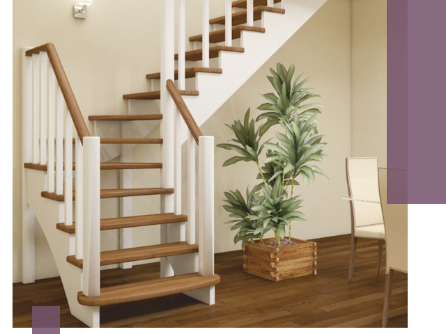 Г-образные лестницы под ключ в Стрежевом — изготовление и монтаж