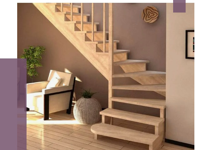 Изготовление Г-образных лестниц в Стрежевом от 18861 руб. 