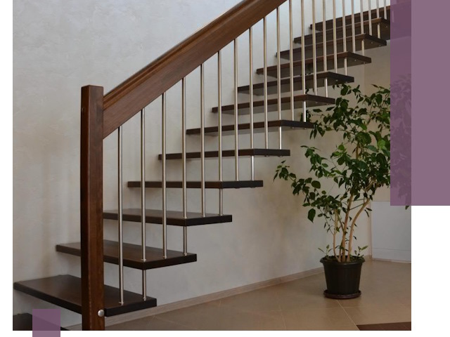 Лестницы на больцах под ключ в Стрежевом – изготовление и монтаж