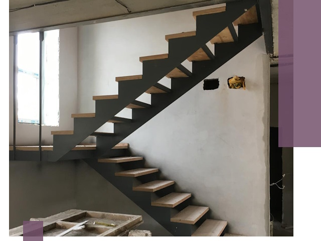 Изготовление лестниц на металлокаркасе в Стрежевом от производителя