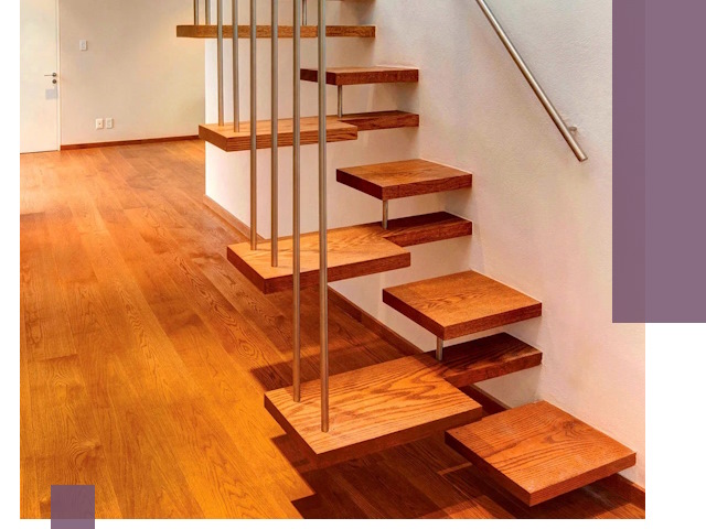 Лестницы «гусиный шаг» на заказ в Стрежевом для узких пространств