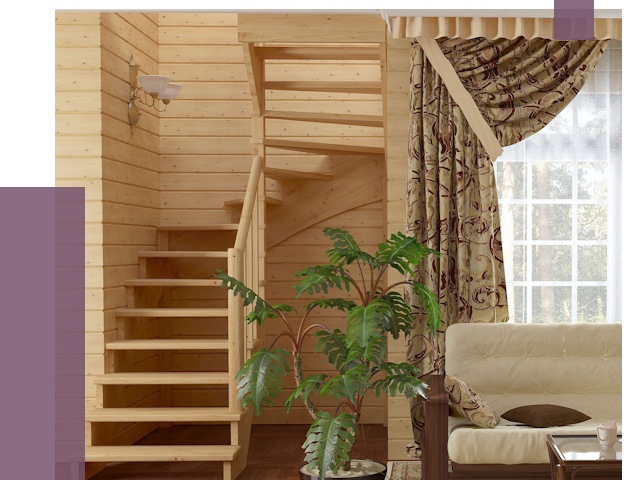 Лестницы для дачи в Стрежевом от 75698 руб.  | ПРОЛЁТ-Стж