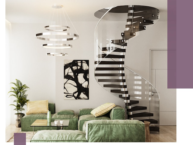 Лестницы для двухуровневой квартиры в Стрежевом — изготовление и монтаж