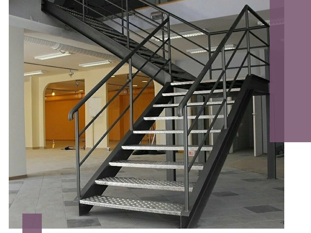 Лестницы для офиса в Стрежевом: изготовление, монтаж, демонтаж