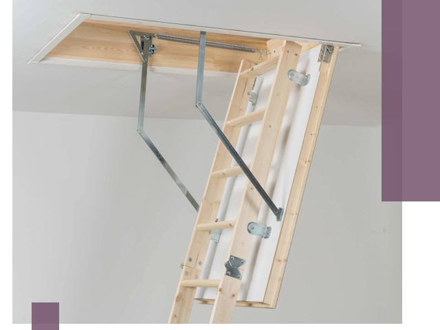 Установка чердачной лестницы под ключ в Стрежевом