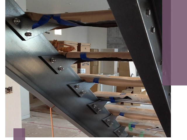 Усиление лестничных конструкций и усиление опор в Стрежевом