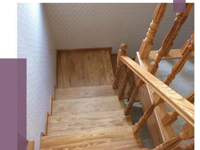 Сосновые лестницы в Стрежевом под ключ от 8054 руб.  | ПРОЛЁТ-Стж