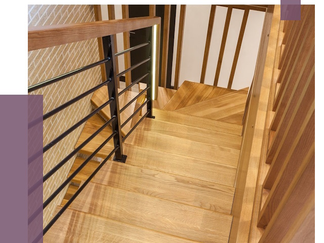 Лестницы из ясеня в Стрежевом под ключ от 9991 руб. 