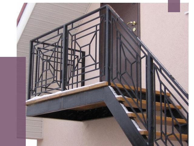 Металлические перила в Стрежевом от 4282 руб.  | ПРОЛЁТ-Стж