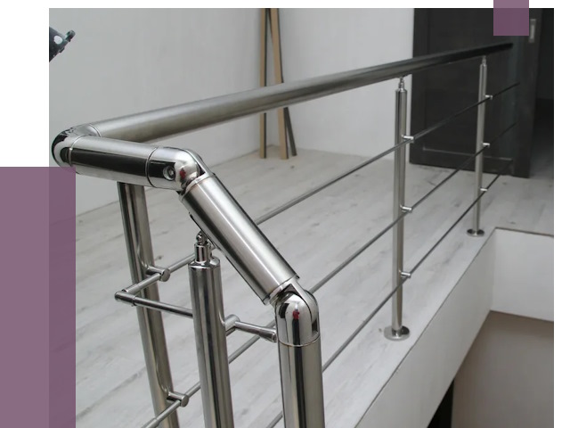 Перила из нержавеющей стали в Стрежевом от 8972 руб. под ключ | ПРОЛЁТ-Стж