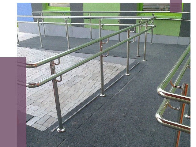 Ограждения пандусов в Стрежевом от 4333 руб. монтаж | ПРОЛЁТ-Стж