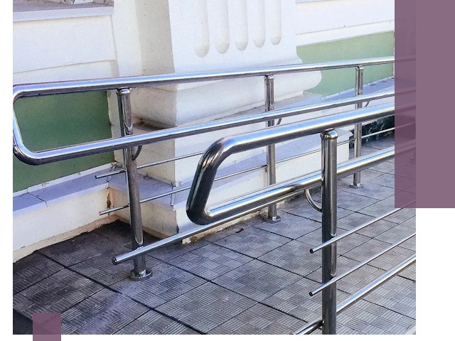 Ограждения пандусов из металла и нержавейки в Стрежевом