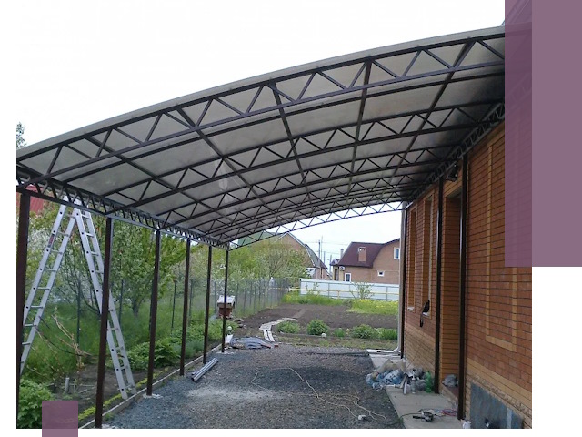 Профессиональный монтаж навесов под ключ в Стрежевом