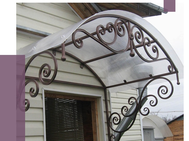 Изготовление козырьков в Стрежевом от 7340 руб. — заказать | ПРОЛЁТ-Стж