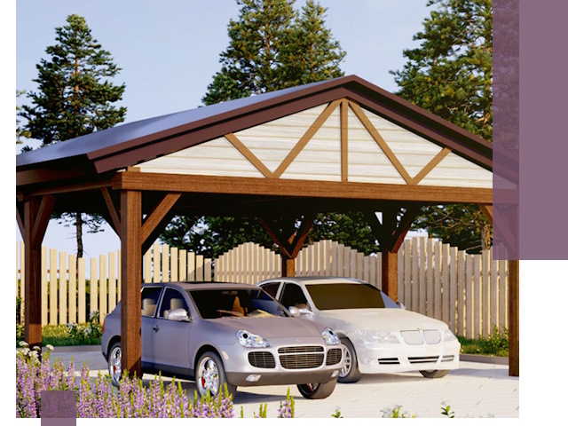 Навесы для автомобиля в Стрежевом — изготовление и монтаж