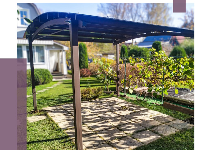 Навесы для дачи в Стрежевом от 12693 руб. под ключ — ПРОЛЁТ-Стж