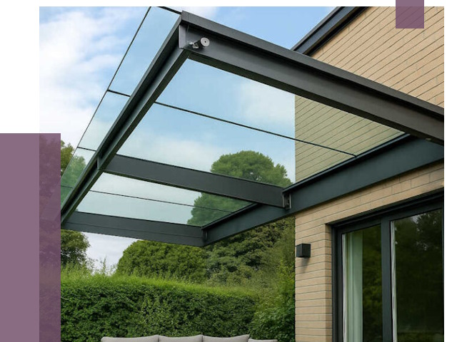 Стеклянные навесы и козырьки в Стрежевом от 12234 руб.