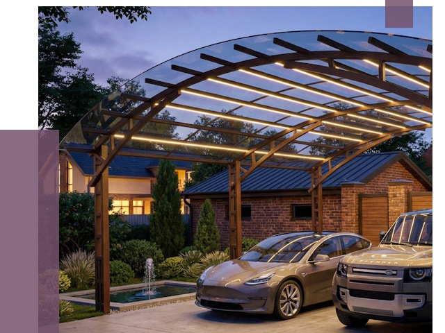 Металлические навесы в Стрежевом от 12642 руб. под ключ — ПРОЛЁТ-Стж