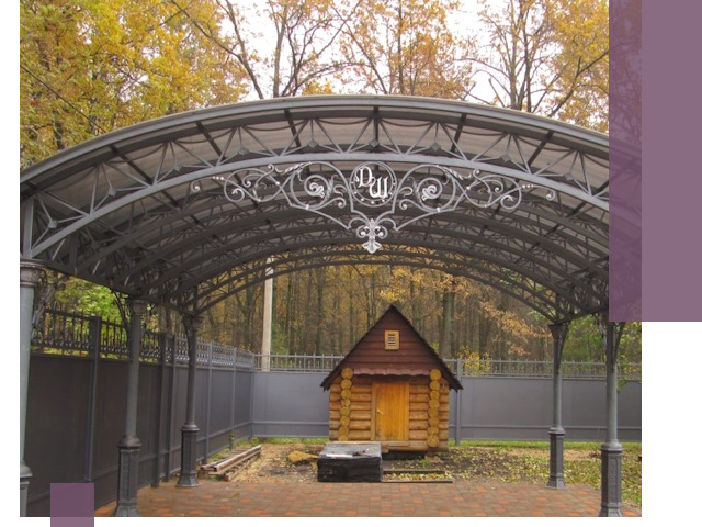 Кованые навесы премиум-класса под заказ в Стрежевом