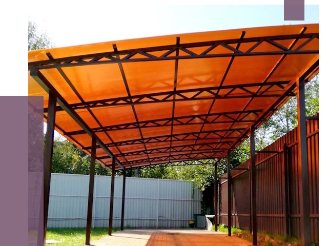 Односкатные навесы под ключ в Стрежевом от 13101 руб. 