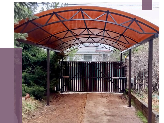 Арочные навесы в Стрежевом от 12693 руб. — изготовление и монтаж | ПРОЛЁТ-Стж