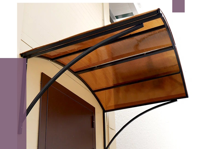 Недорогие козырьки в Стрежевом от 7565 руб.  | ПРОЛЁТ-Стж