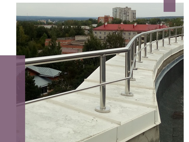 Парапеты и ограждения кровли в Стрежевом от 4945 руб.