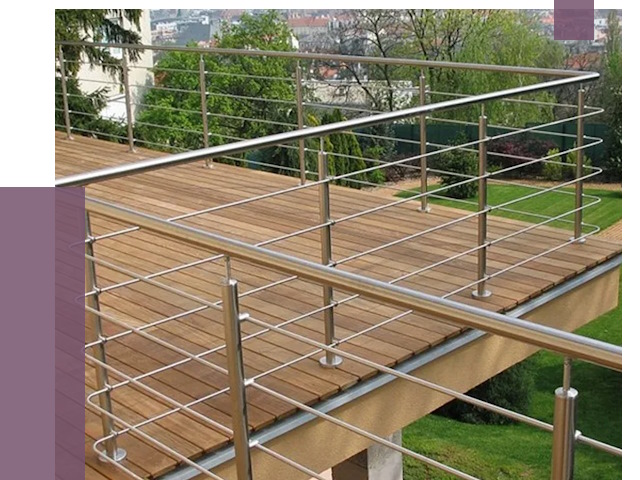 Алюминиевые парапеты в Стрежевом под ключ от 7748 руб. 