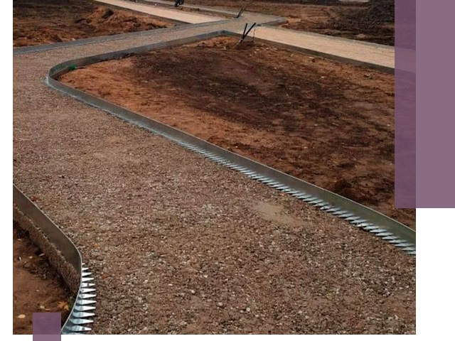 Металлические бордюры под ключ в Стрежевом — изготовление и монтаж