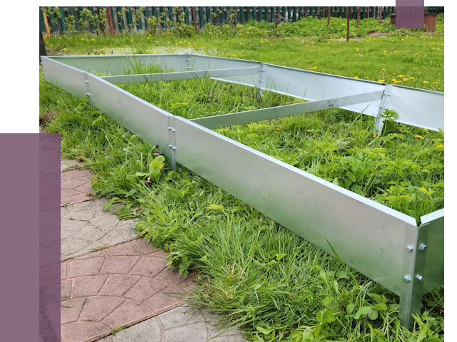 Металлические бордюры для грядок в Стрежевом от 1784 руб.
