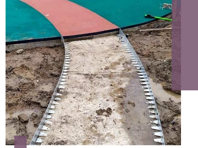 Металлические бордюры для дорожек в Стрежевом — монтаж и изготовление