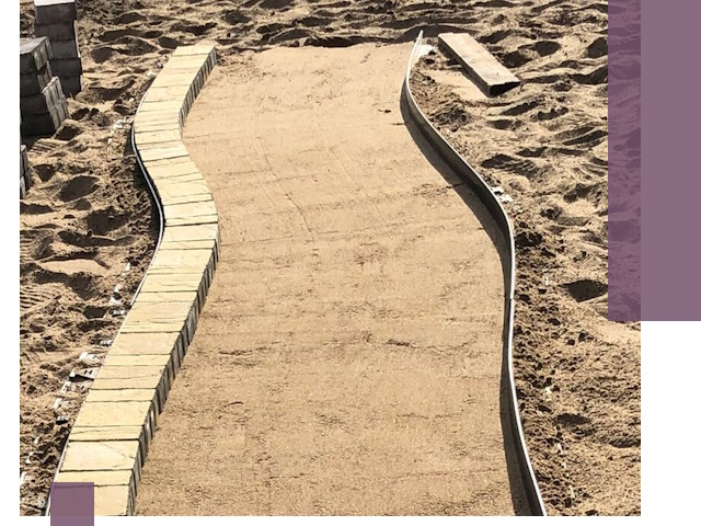 Металлические бордюры для тротуаров в Стрежевом — прочные и долговечные