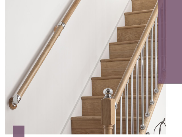 Пристенные поручни из стали и нержавейки под монтаж в Стрежевом